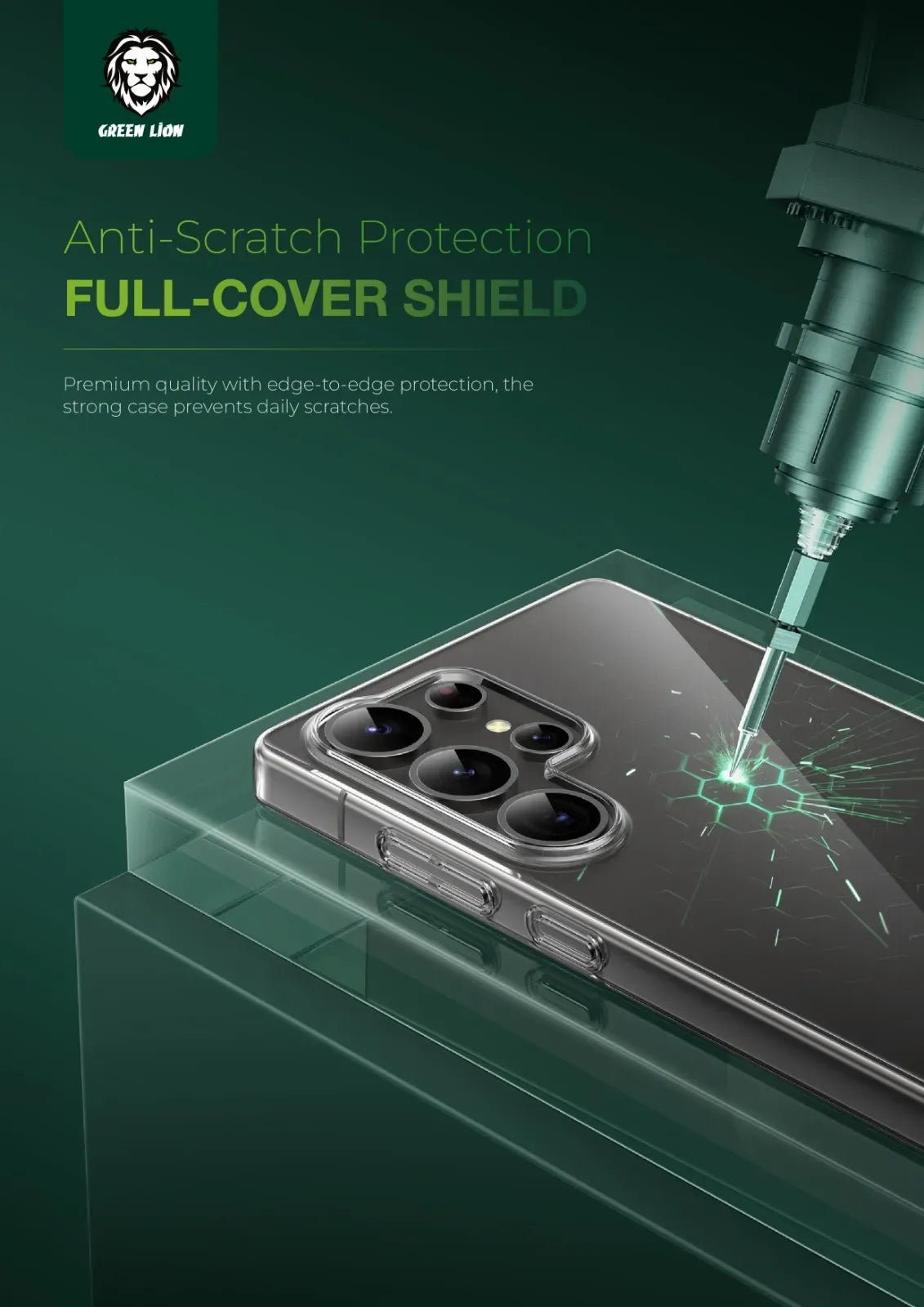 Green Lion Delgado Pc Case for S25 Ultra Clear – image 2