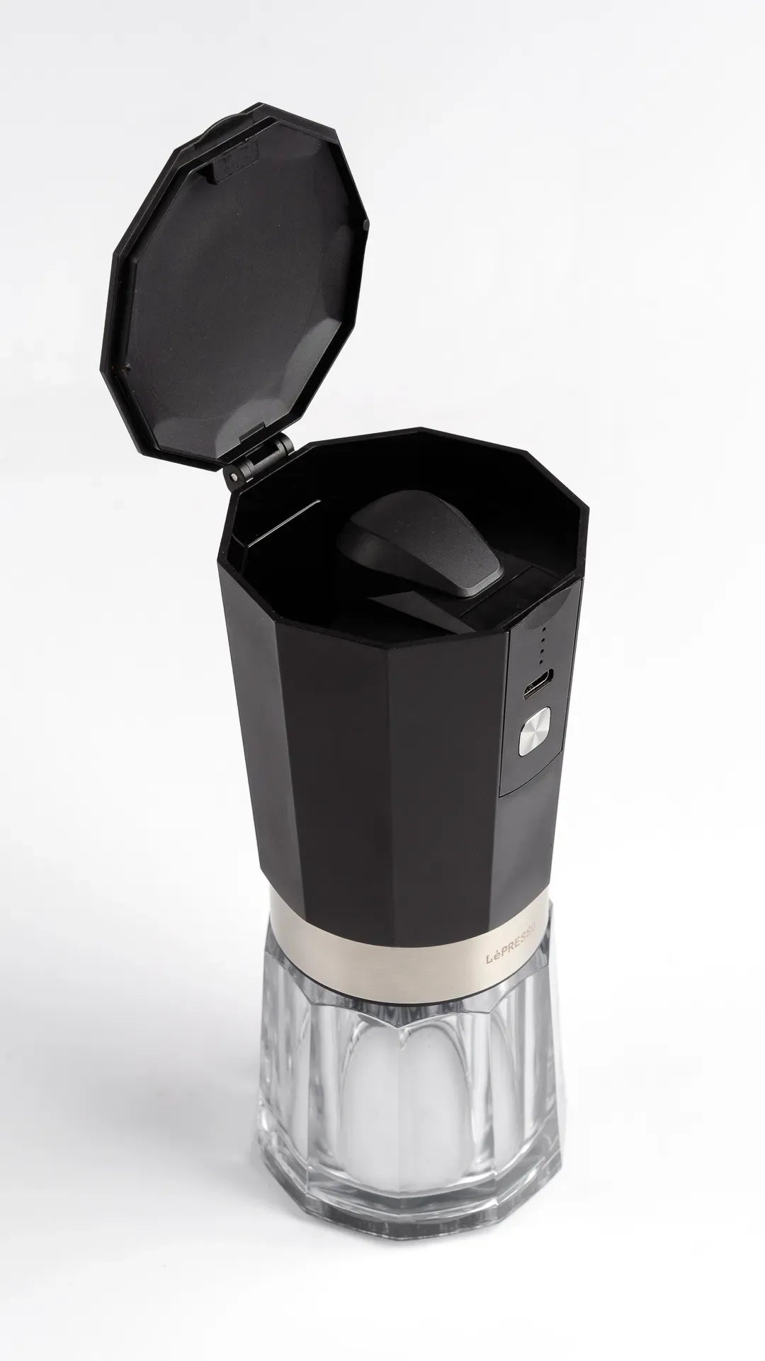 LePresso Cordless Burr Grinder with High Precision Grinding Black – image 8