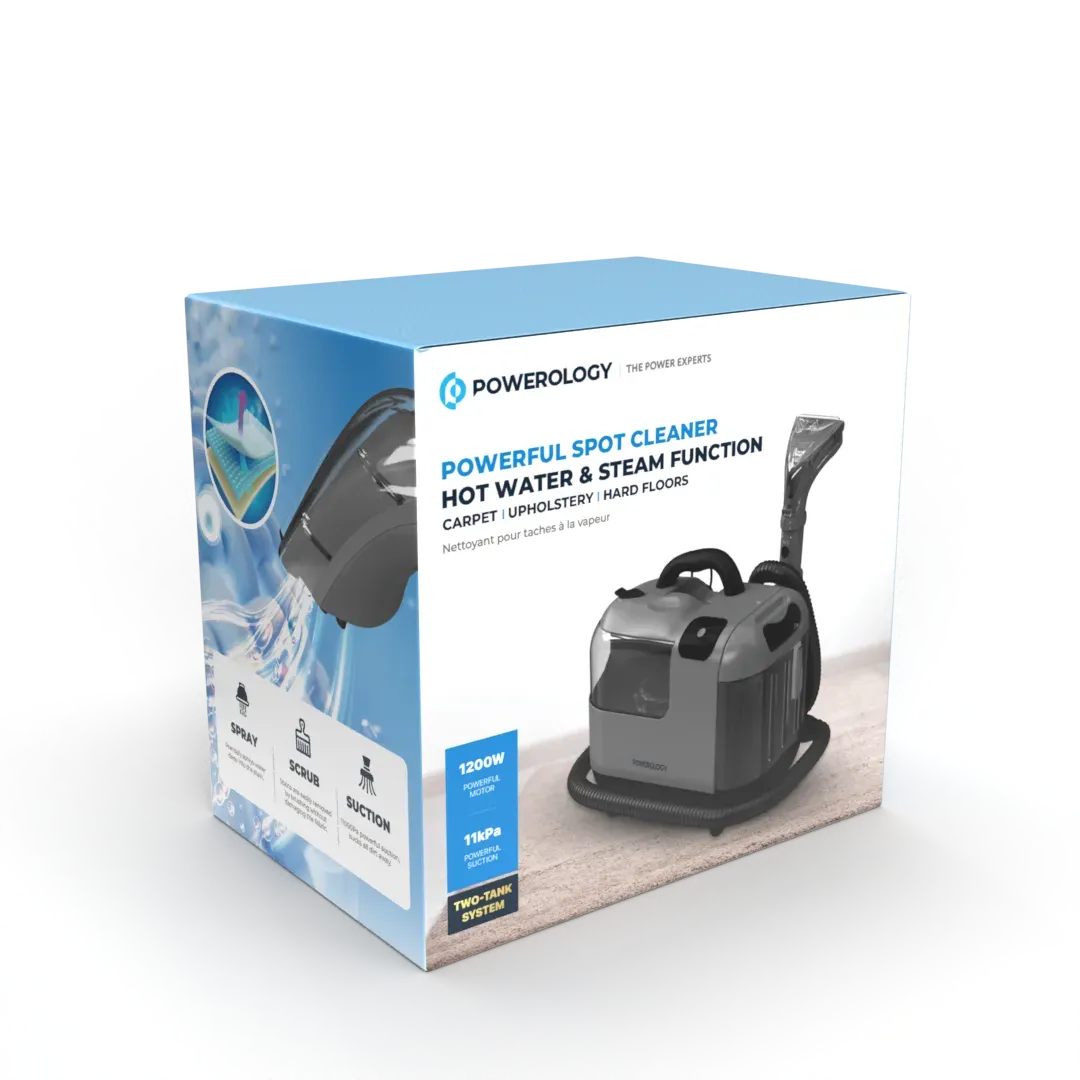 Powerology Powerful Spot Stain Cleaner Hot Water Steam Function Black – image 9