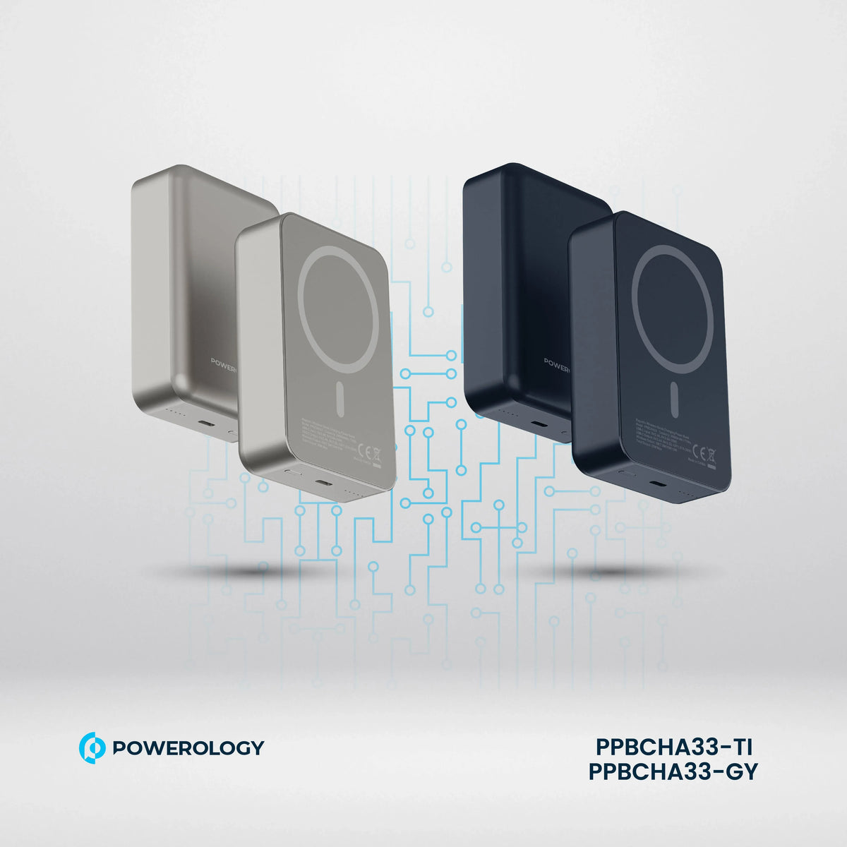 Powerology Spetano 20000 m Ah MagSafe Aluminum Power Bank PD 20 W - Titanium – image 15
