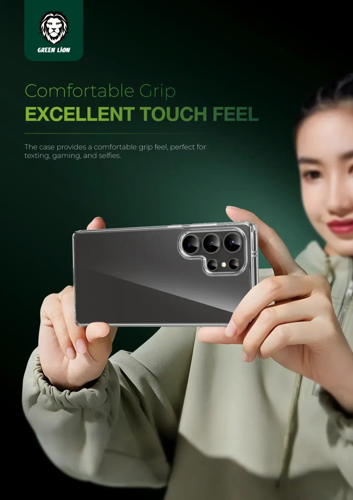 Green Lion Crystal Clear Case – image 9