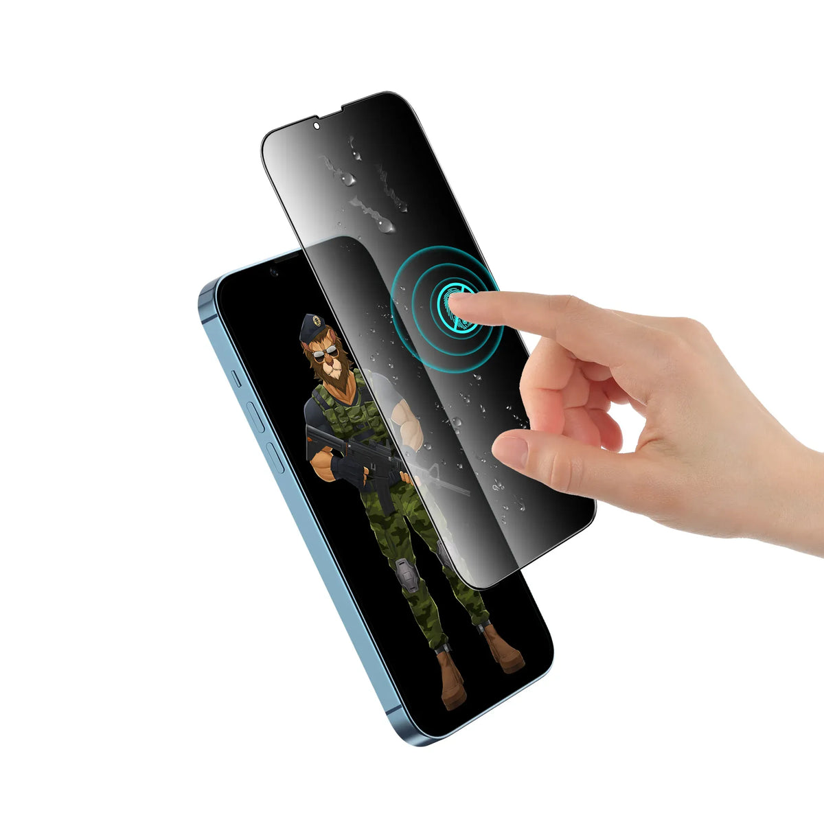 Green Lion Diego Pet Privacy Screen Protector - Black Edge/Privacy – image 2