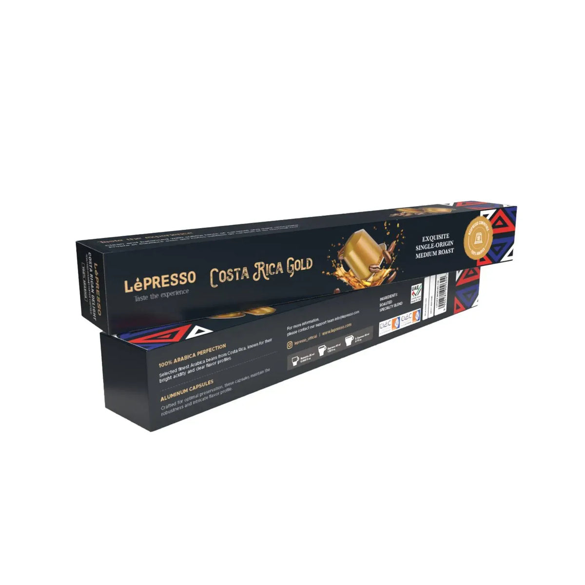 LePresso Aluminum Capsules for Nespresso Blended 10 pc Costa Rica Gold – image 2