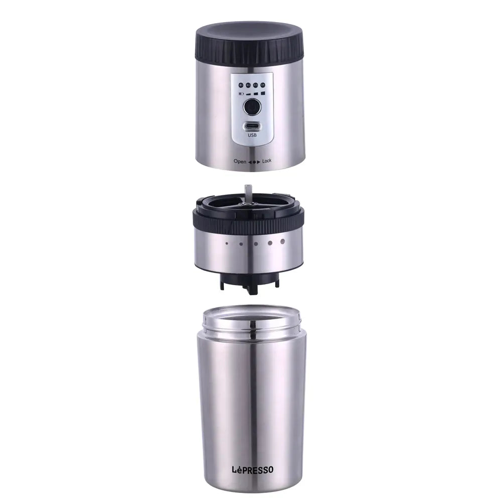 LePresso Portable Mug Burr Grinder Coffee Maker – image 6