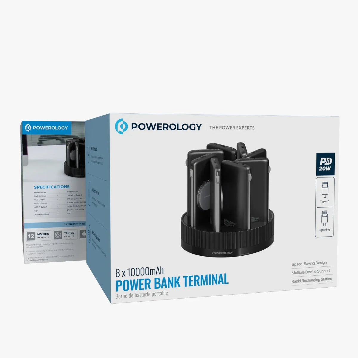 Powerology *810000 m Ah Power Bank Terminal - Black – image 21