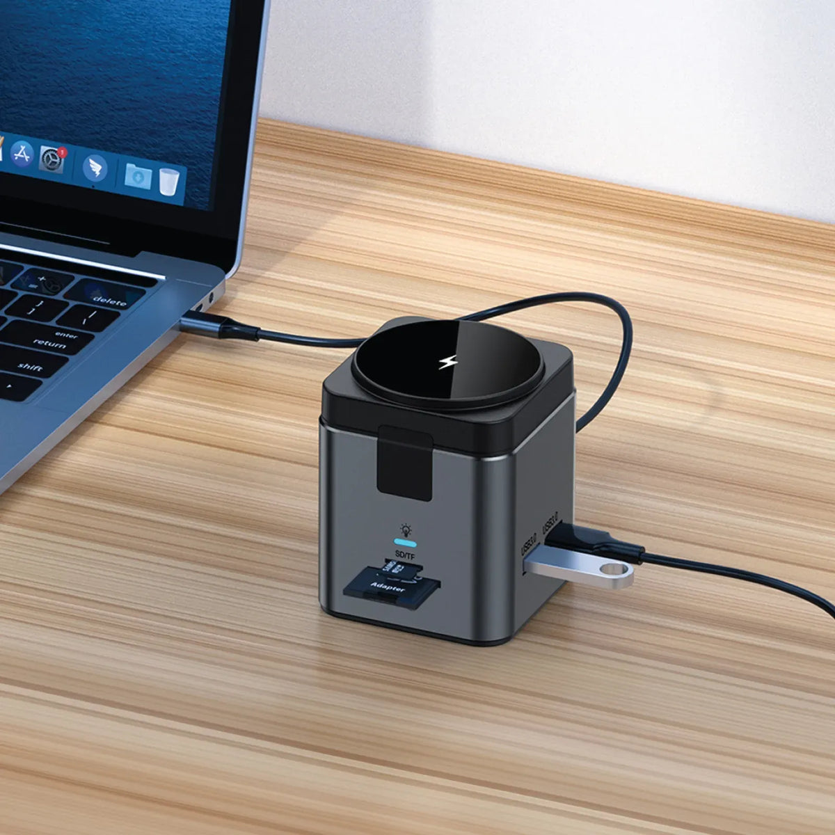 Green Lion 9 in 1 Hub Docking Station Black – image 3