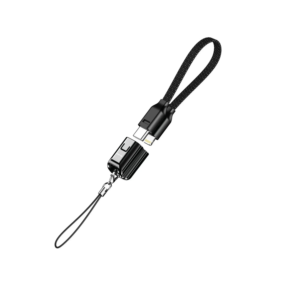 Green Lion Lanyard Cable USB C to Lightning 30w Black – image 2