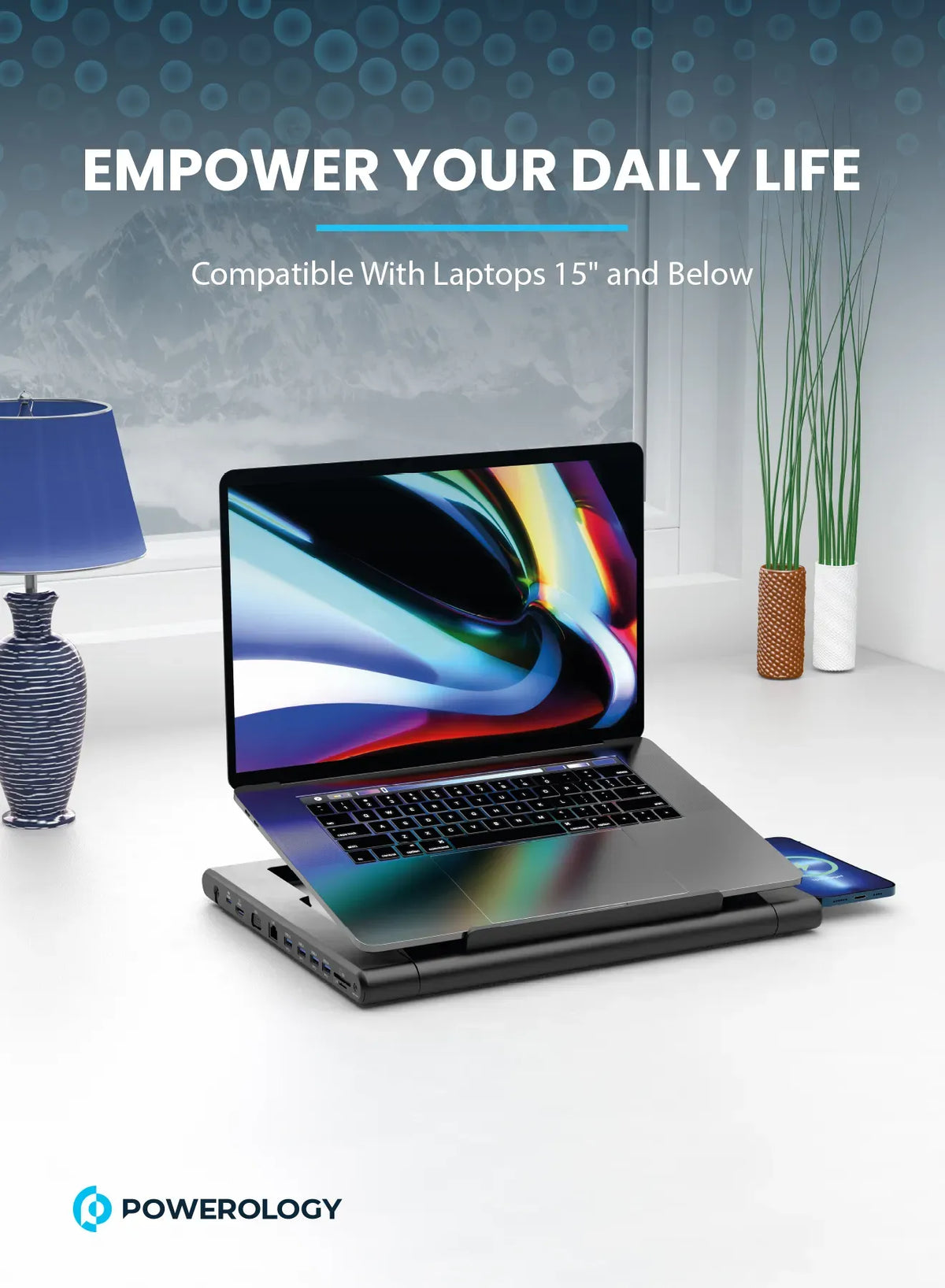 Powerology Multi Functional Pro Hub Laptop Stand – image 6