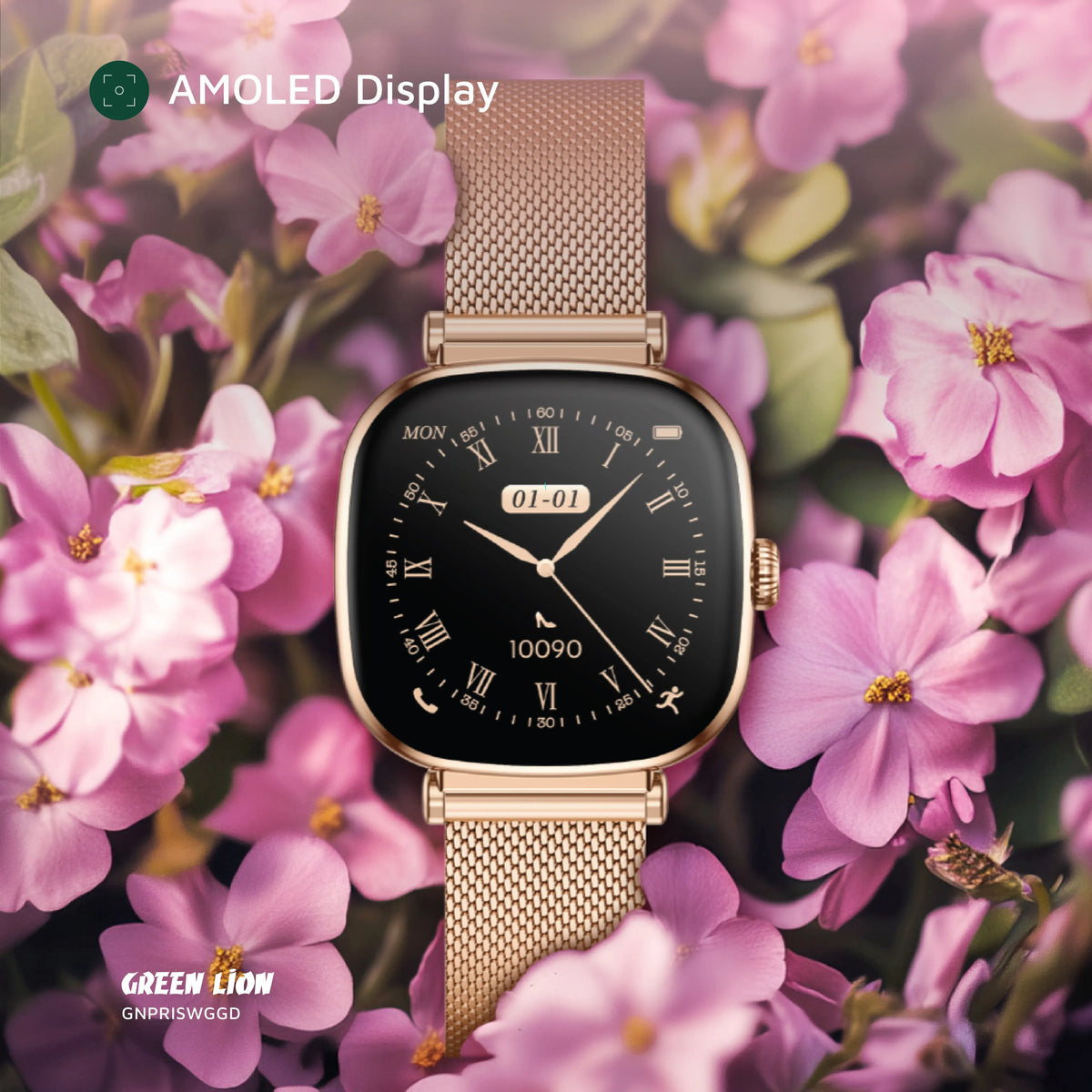 Green Lion Princess Smart Watch - GlossyGold – image 14