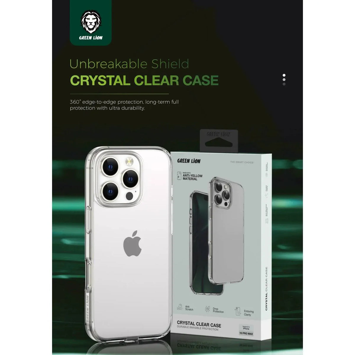 Green Lion Crystal Clear Case – image 12
