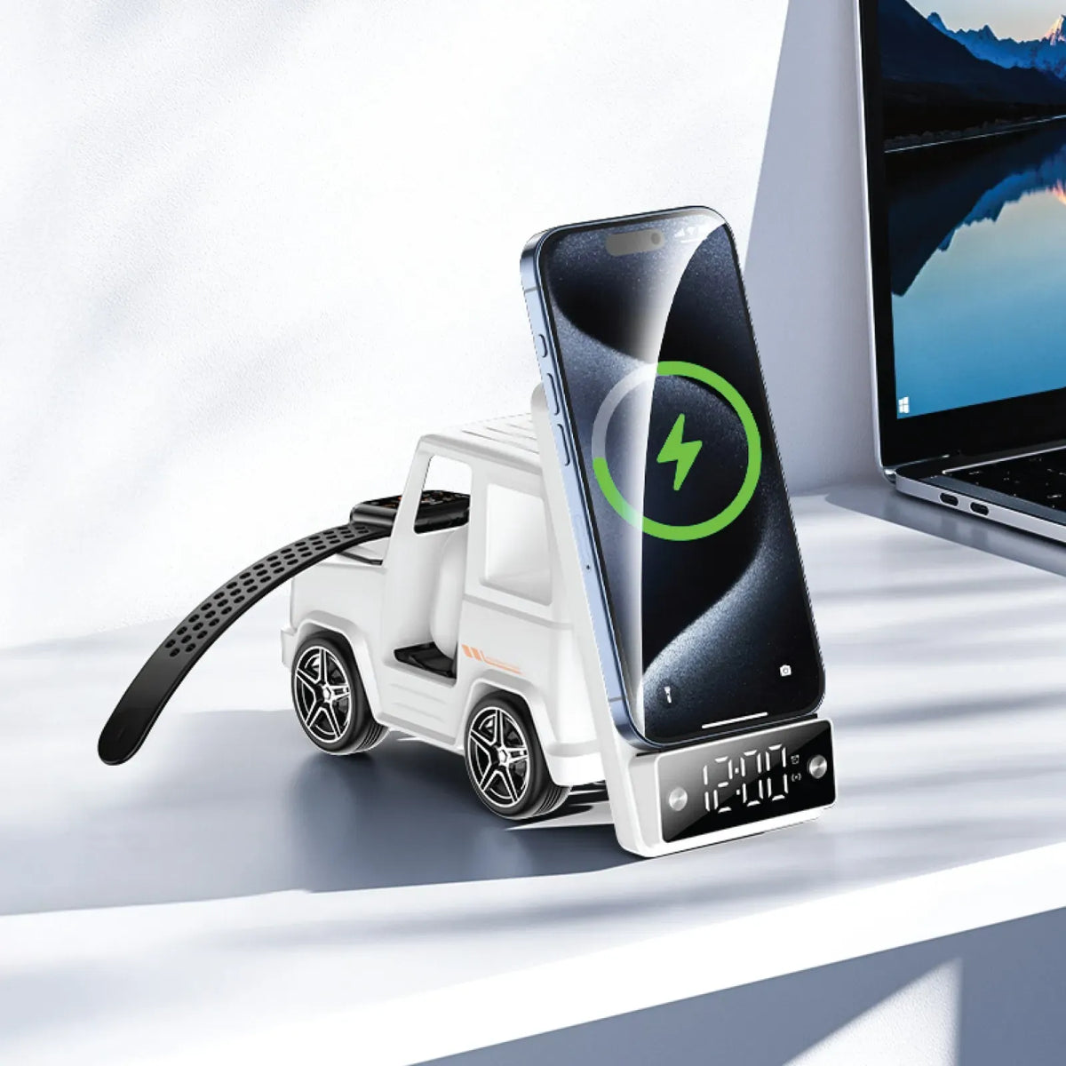 Green Lion G-WAG 6 in 1 Wireless Charger - White – image 2