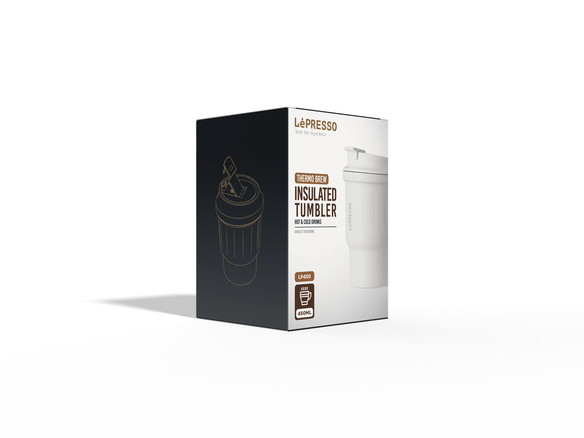 LePresso Insulated Tumbler Hot & Cold Drinks - White – image 5