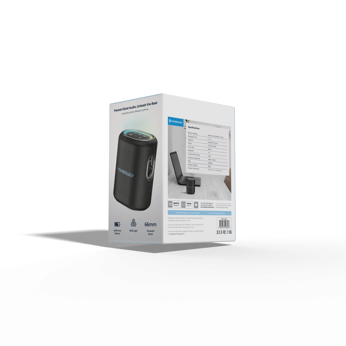 Powerology Portable Loud Speaker Black – image 7