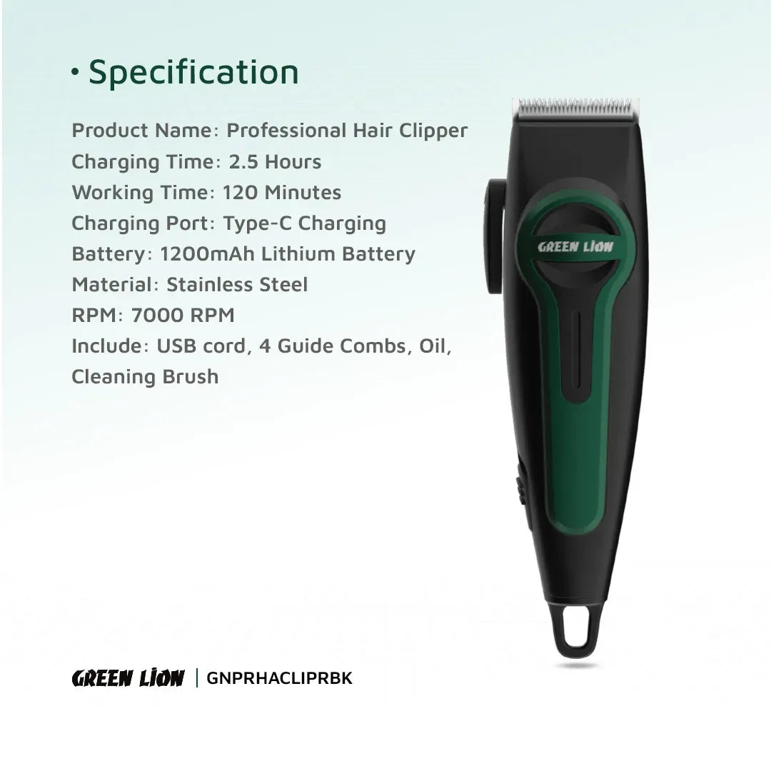 Green Lion Professional Hair Clipper – image 9