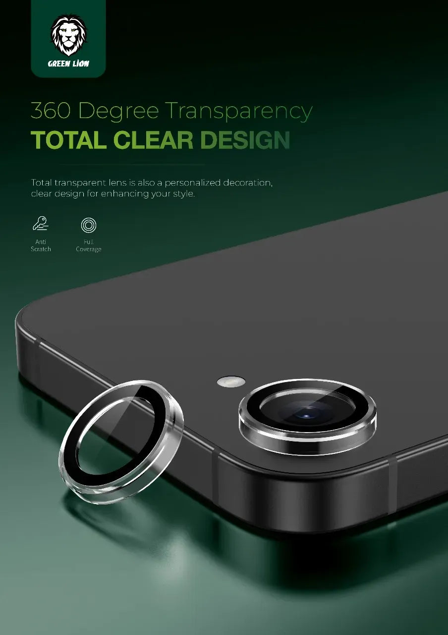 Green Lion Solo Camera Lens for Iphone 16e Clear – image 10