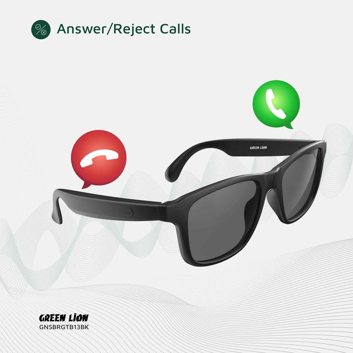 Green Lion Sydney Smart Glasses Black – image 16
