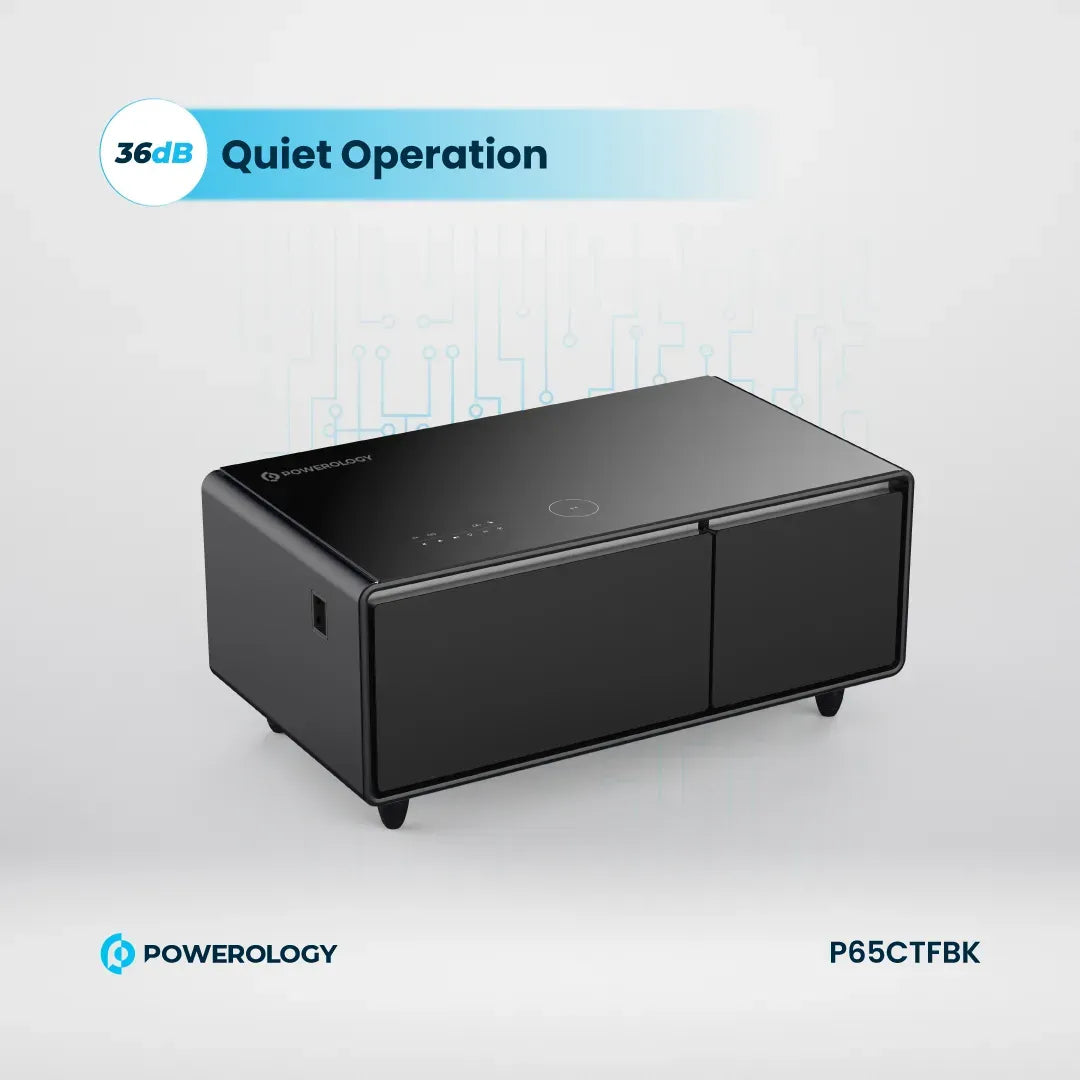 Powerology Fridge Coffee Table Hifi Speaker 93l Black – image 23