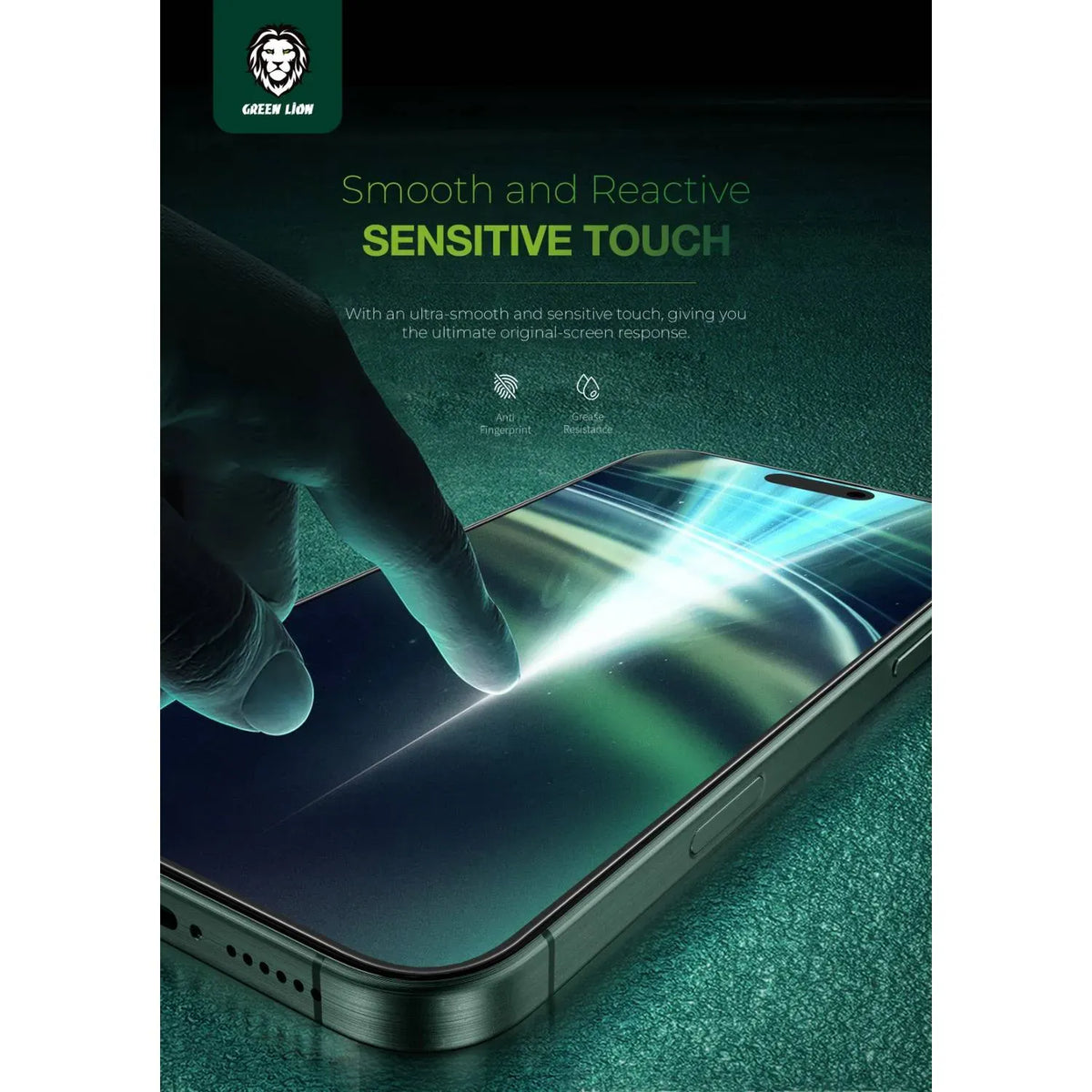 Green Lion 3 DSilicone Plus Screen Protector - Black Edge/Privacy – image 18