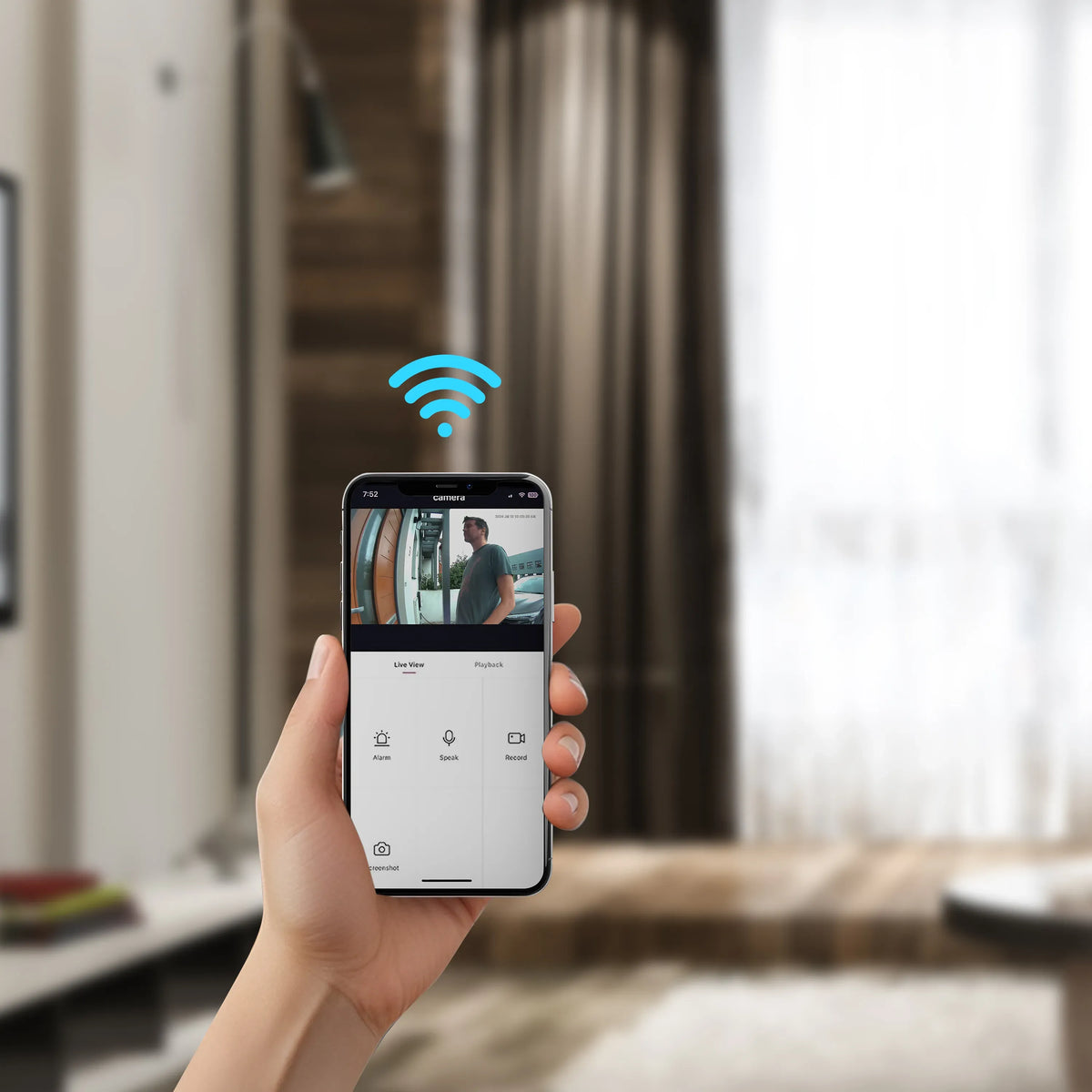 Powerology Smart Doorbell Camera Black – image 6