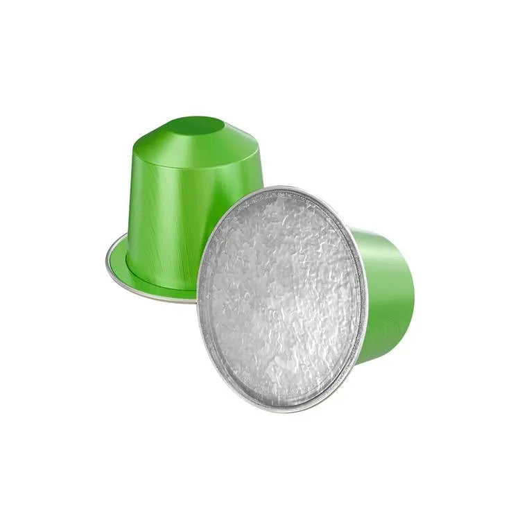 LePresso Aluminum Capsules for Nespresso Blended 10 pc Brazil Gold - Green – image 2