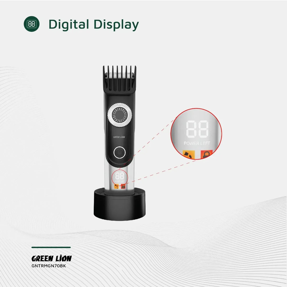 Green Lion Trim Gen 70 Body Hair Trimmer Black – image 4