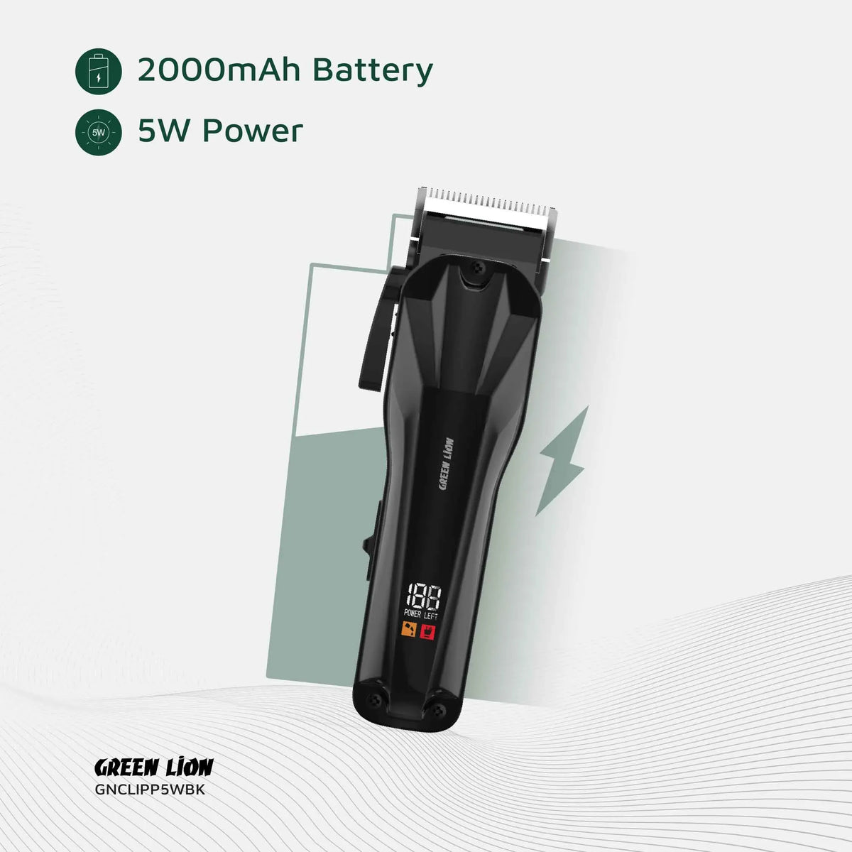 Green Lion Clip Pro Professional Hair Clipper Black – image 15