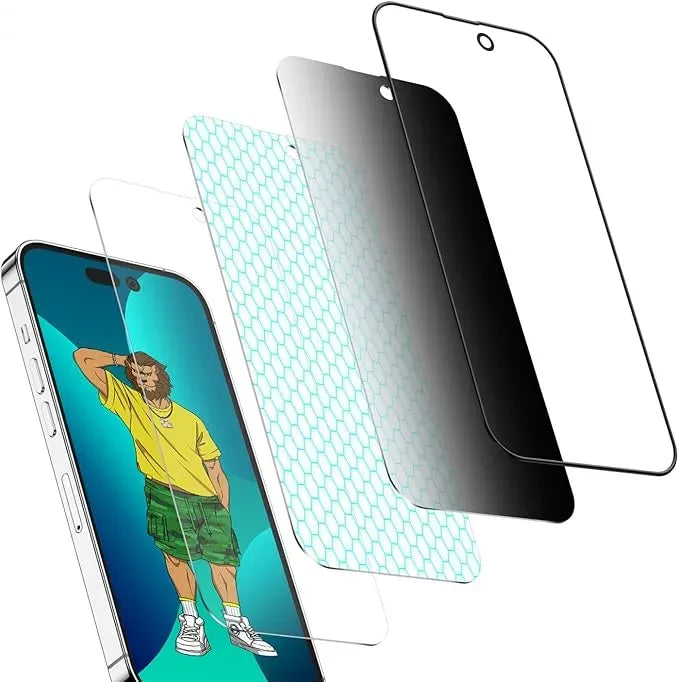 Green Lion 3 DSilicone Plus Screen Protector - Black Edge/Privacy – image 4