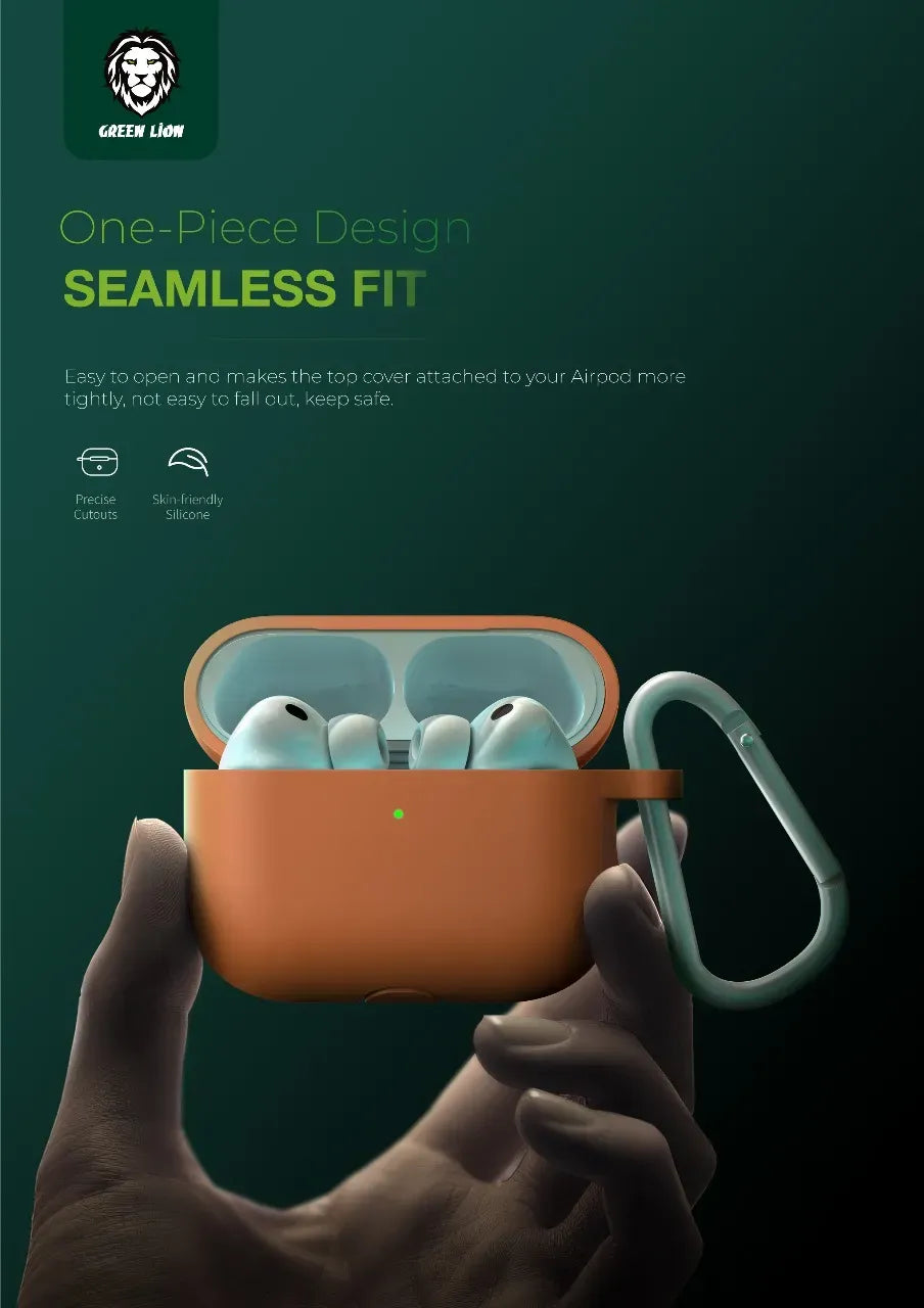 Green Lion Berlin Series Silicone Casefor Airpod Pro - Orange – image 6