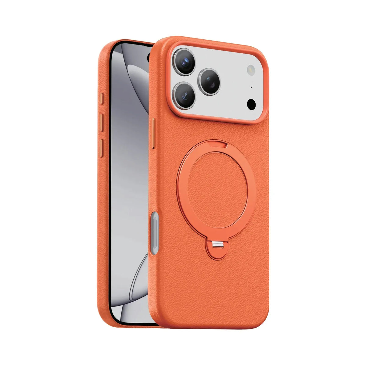 Green Lion Minster Leather MagSafe With Foldable Stand Design - Orange – image 3