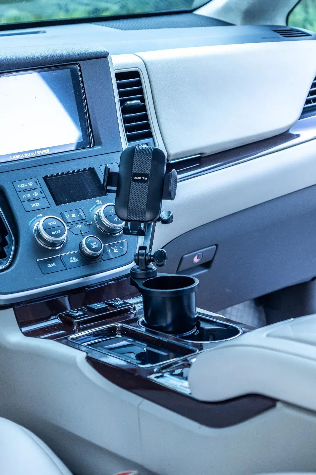 Green Lion 2 in 1 Flexgrip Car Cup Holder Phone Mount Black – image 17