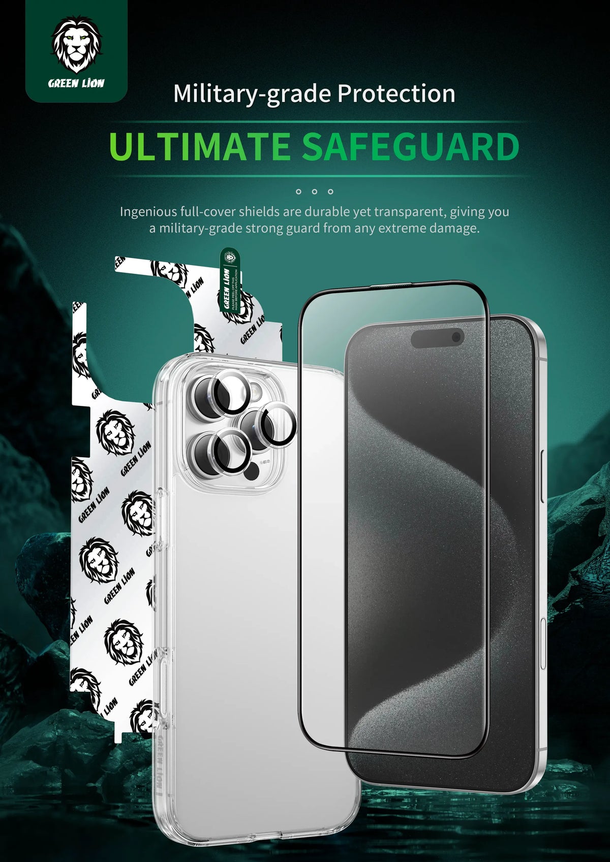 Green Lion 4 In 1 Defender Pack - Transparent – image 12