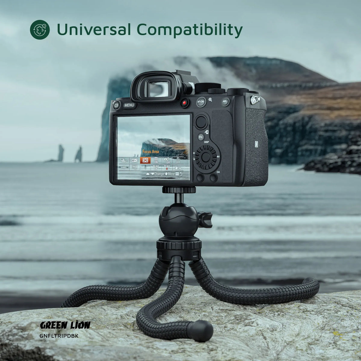 Green Lion Flexible Tripod with Foam Grips Black – image 7