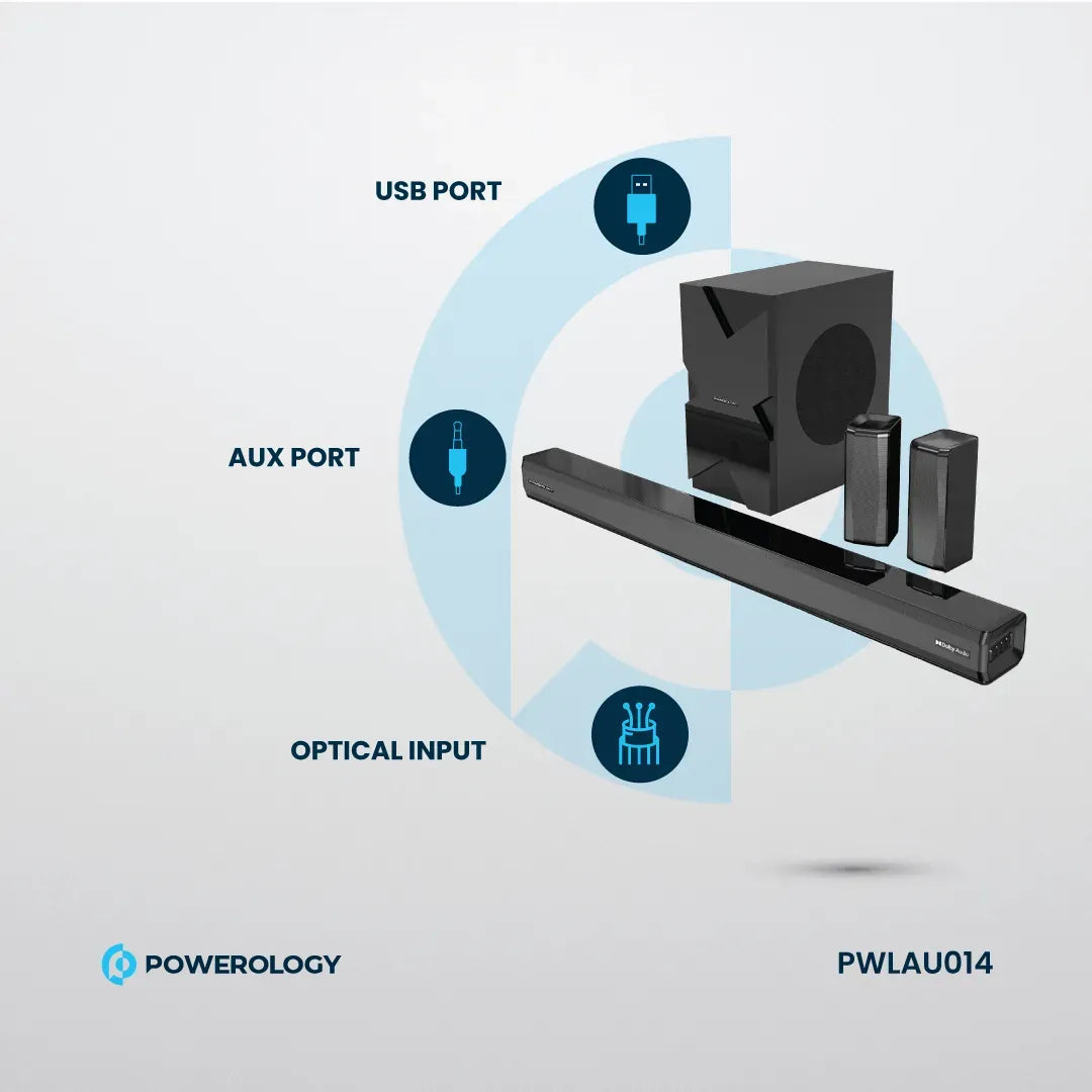 Powerology 5 1ch Home Theater System Black – image 14