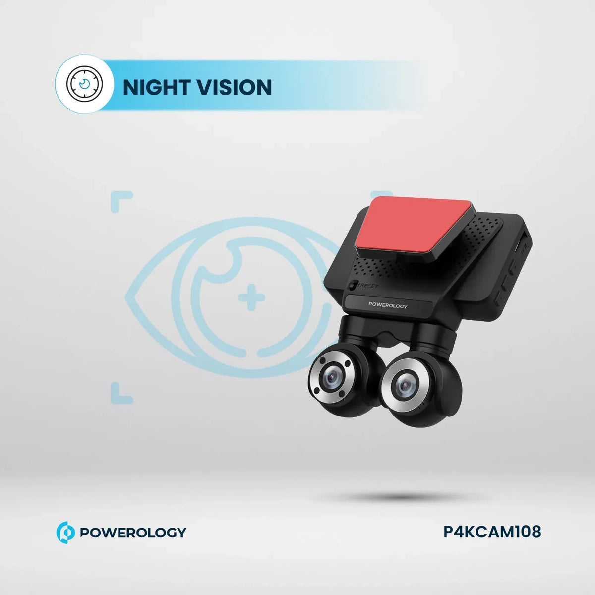 Powerology Dual Lens Dash Camera Black – image 8