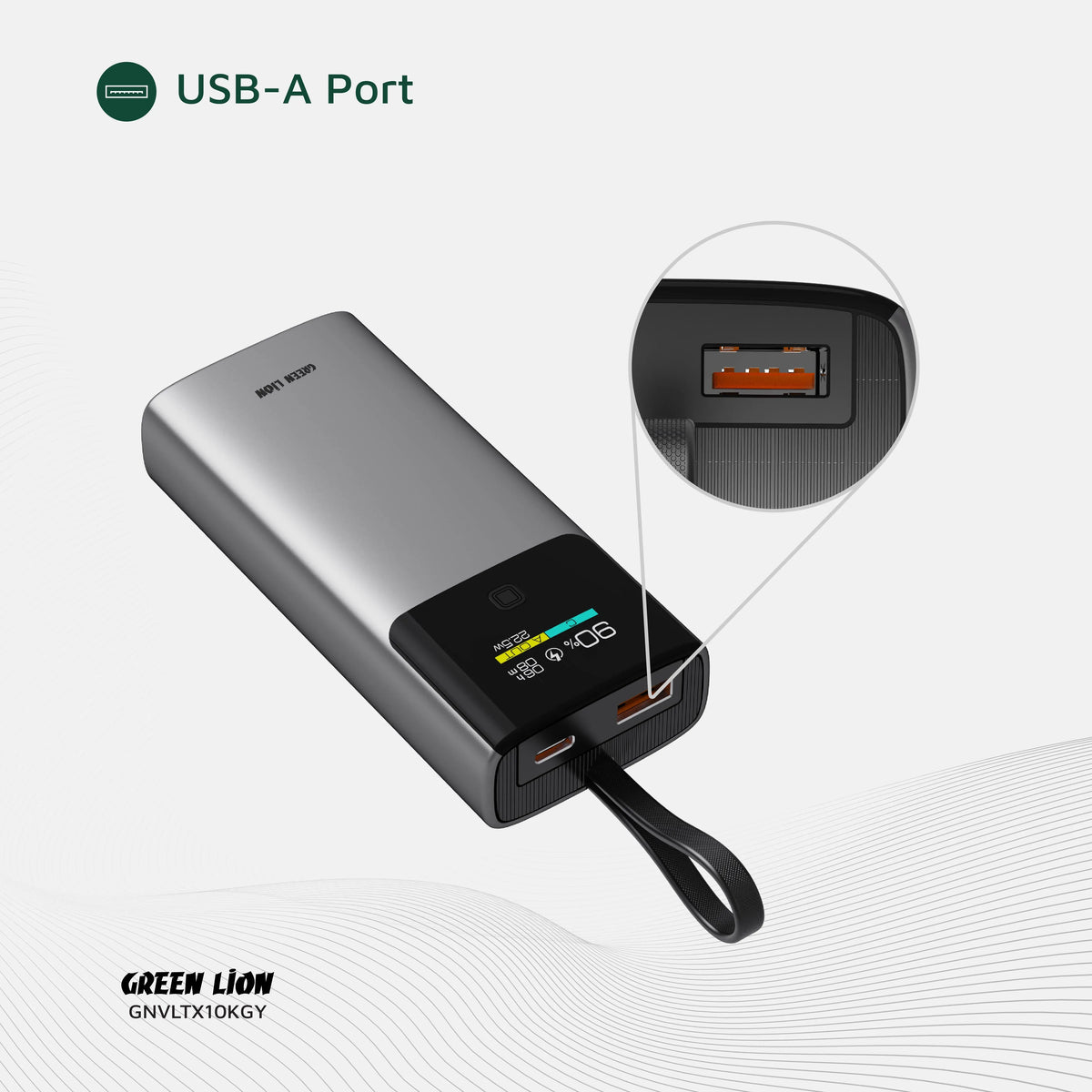 Green Lion Voltix 10000mAh Power Bank Pd20w Grey – image 12