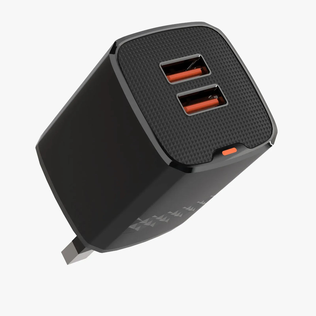 Green Lion Dual Port Wall Charger UKPlug 2 USB-A Port USB-Ato Micro 1 m Cable - Black – image 2