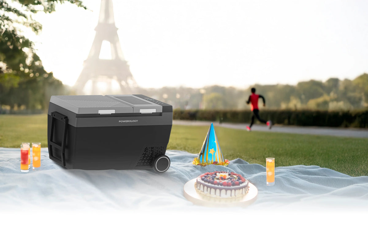 Powerology Portable Outdoor Fridge Ice Maker Black – image 4