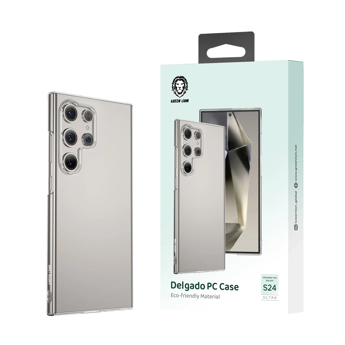 Green Lion Delgado Pc Case for S24 Ultra Clear – image 6