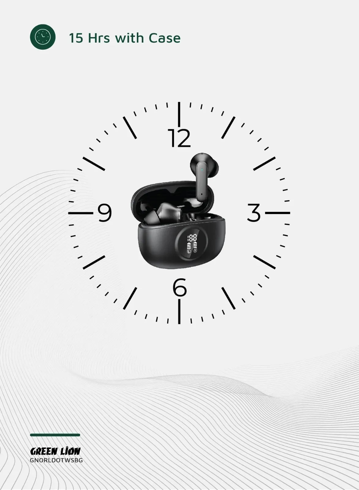 Green Lion Orlando True Wireless Earbuds - Black – image 10