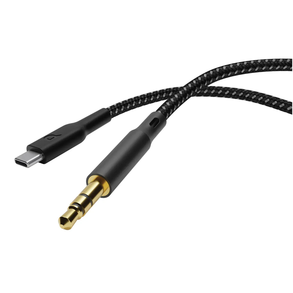 Powerology Braided Type C to Aux 3 5mm Cable 1 2m Black – image 2