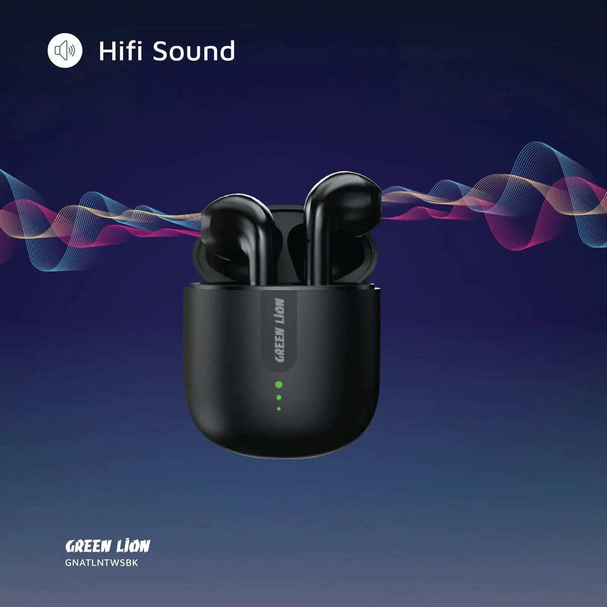 Green Lion Atlanta True Wireless Earbuds - Black – image 6
