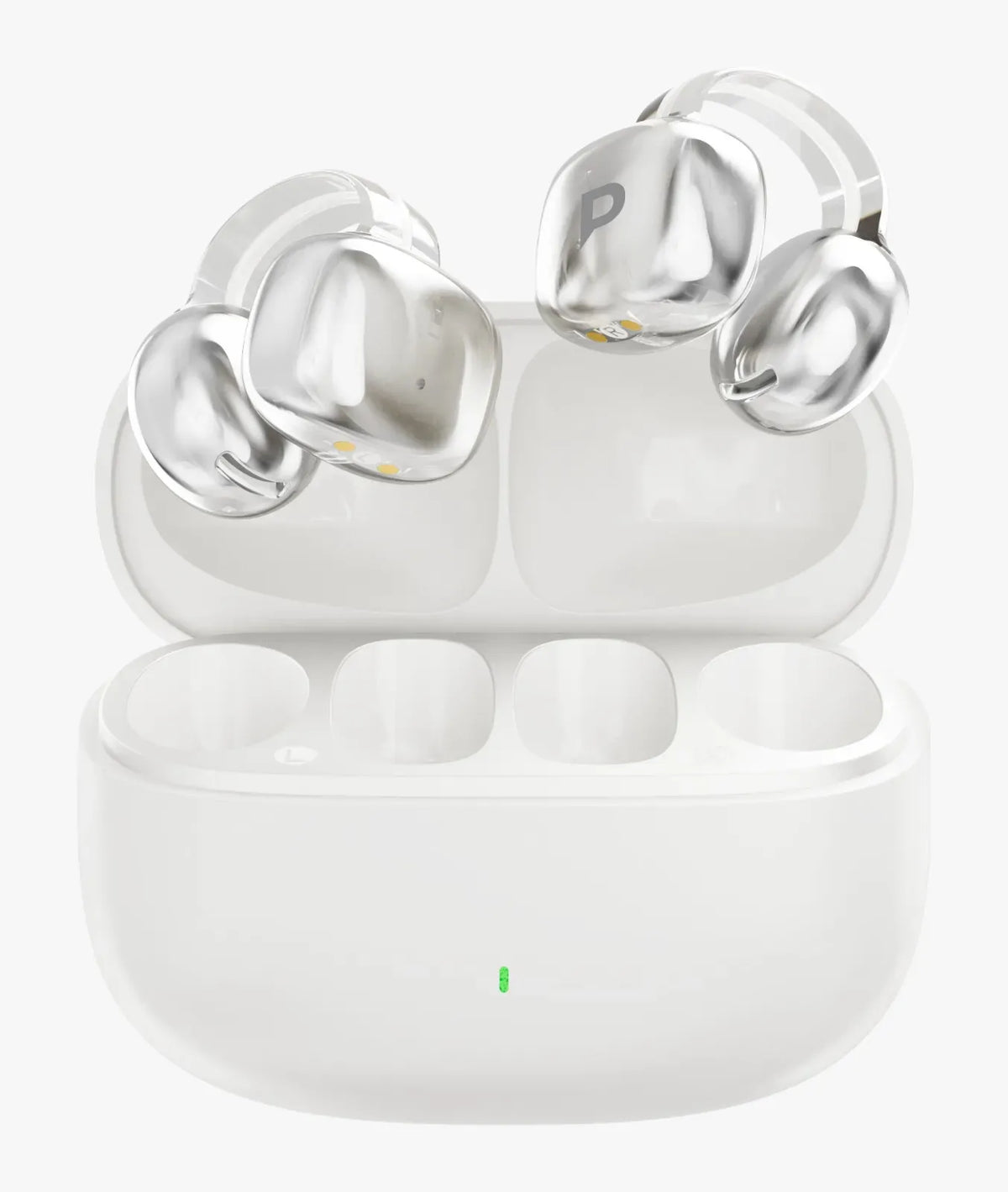 Powerology Savai Open-Ear Clip-On Earbuds - White – image 3