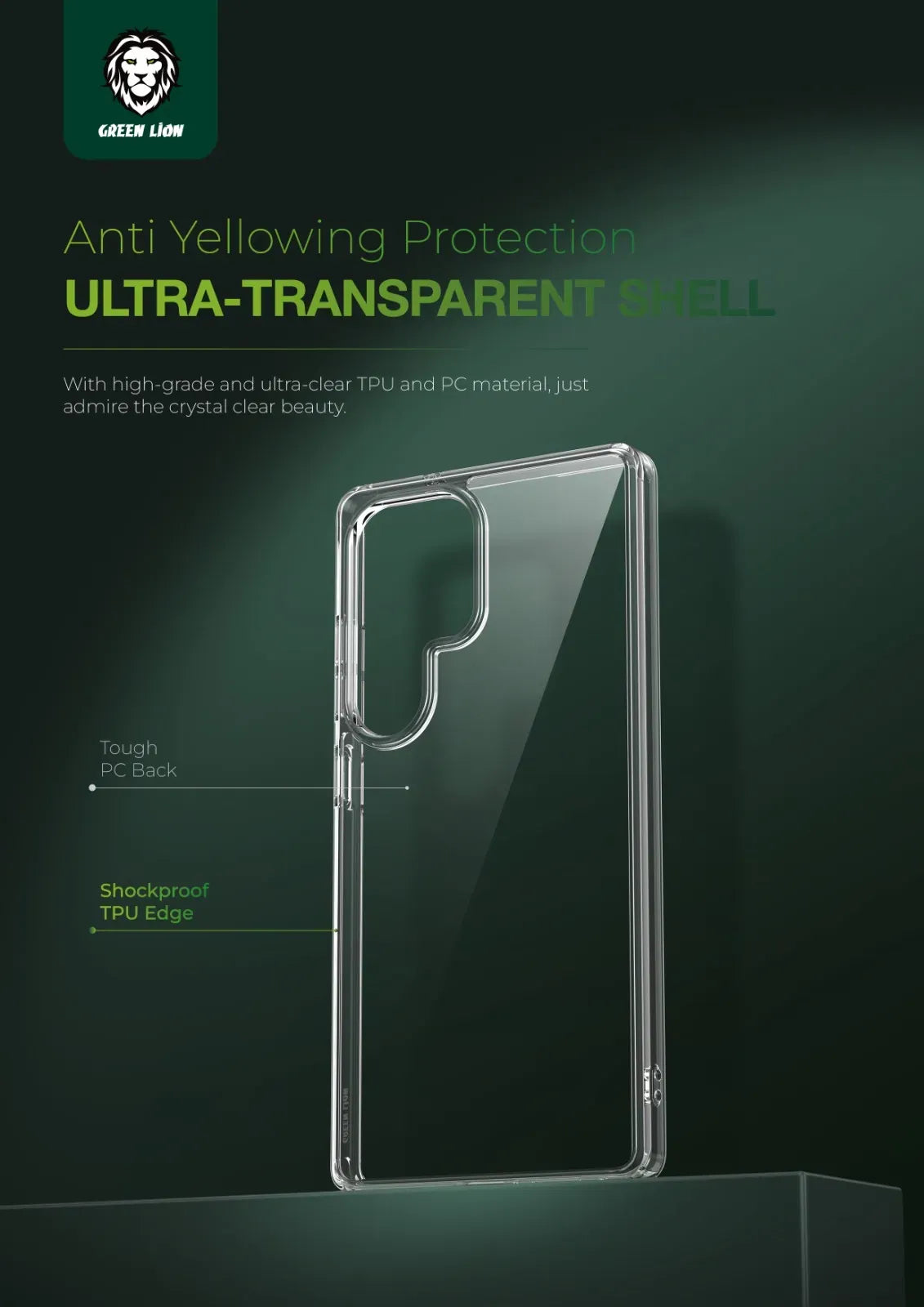 Green Lion Crystal Clear Case – image 10