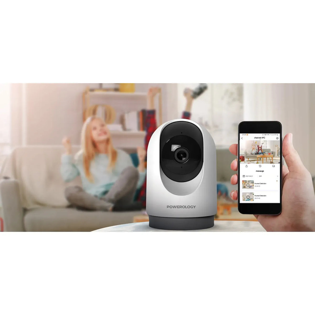 Powerology Indoor Ptz Smart Camera White – image 5