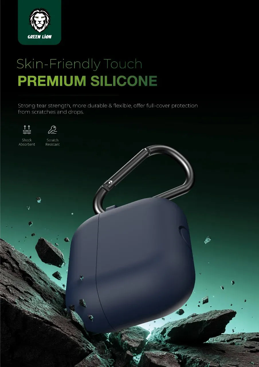 Green Lion Berlin Series Silicone Casefor Airpod Pro - Blue