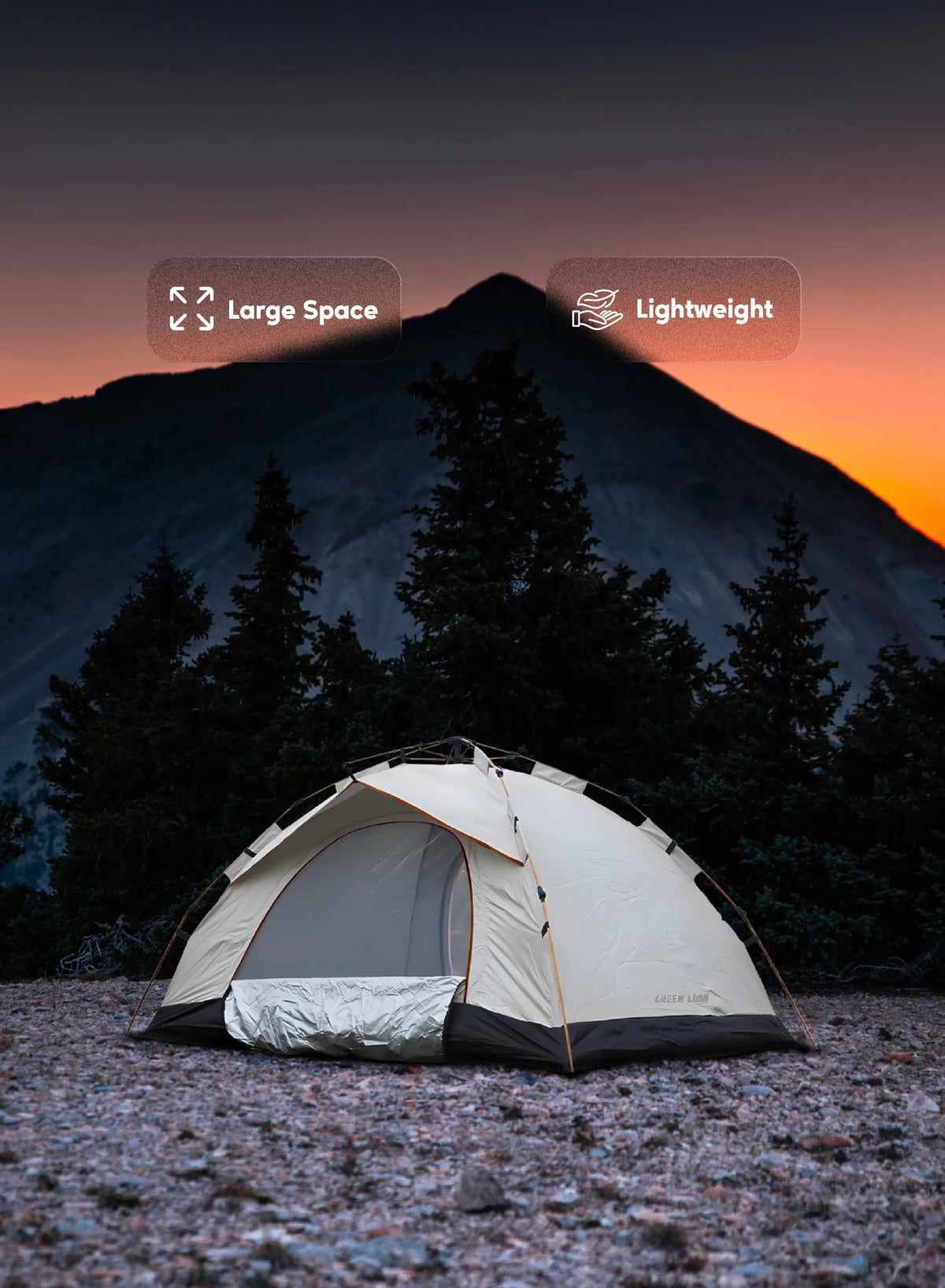 Green Lion Gt 3 Camping Tent Biege – image 6