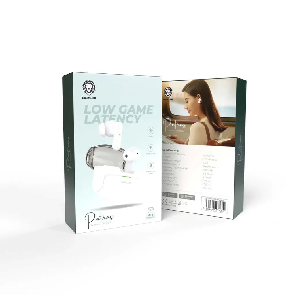 Green Lion Patras Wireless Ear Buds - White – image 2