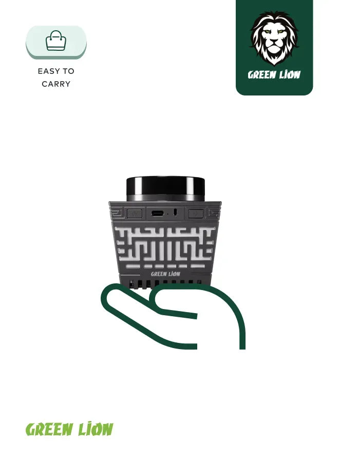 Green Lion Moon Bakhour Quran Speaker Black – image 11