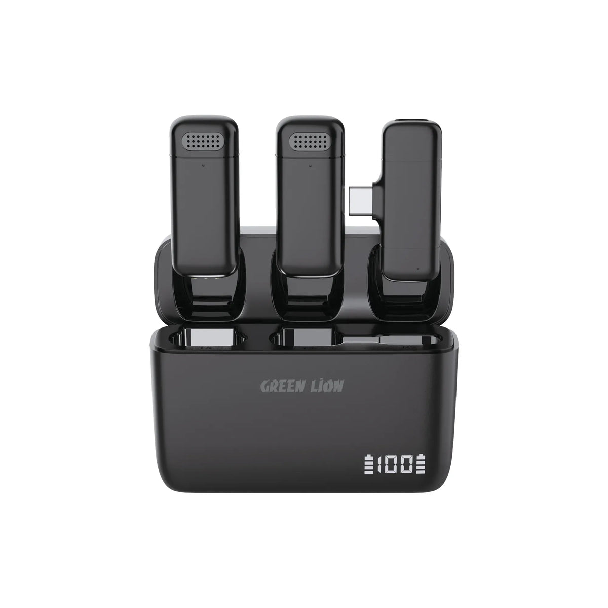 Green Lion Duo Cast Wireless Mic Type-C - Black