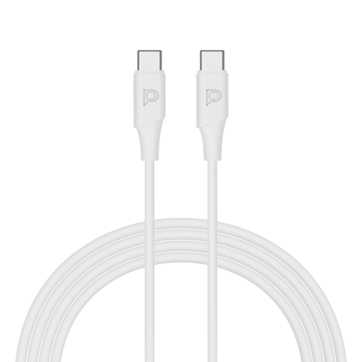 Powerology Power Sync Flex USB-C TOUSB-C 1.2 MCable PD 60 W - White